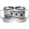 10 oz. White Stainless Steel Coffee Mug Thumbnail
