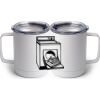 10 oz. White Stainless Steel Coffee Mug Thumbnail