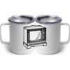 10 oz. White Stainless Steel Coffee Mug Thumbnail