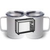 10 oz. White Stainless Steel Coffee Mug Thumbnail