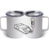 10 oz. White Stainless Steel Coffee Mug Thumbnail