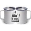 10 oz. White Stainless Steel Coffee Mug Thumbnail