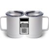10 oz. White Stainless Steel Coffee Mug Thumbnail