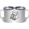 10 oz. White Stainless Steel Coffee Mug Thumbnail