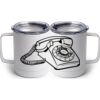 10 oz. White Stainless Steel Coffee Mug Thumbnail