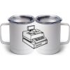 10 oz. White Stainless Steel Coffee Mug Thumbnail
