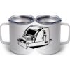 10 oz. White Stainless Steel Coffee Mug Thumbnail