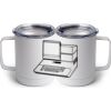 10 oz. White Stainless Steel Coffee Mug Thumbnail