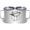 10 oz. White Stainless Steel Coffee Mug Thumbnail