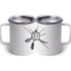 10 oz. White Stainless Steel Coffee Mug Thumbnail