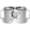 10 oz. White Stainless Steel Coffee Mug Thumbnail