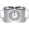 10 oz. White Stainless Steel Coffee Mug Thumbnail