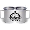10 oz. White Stainless Steel Coffee Mug Thumbnail