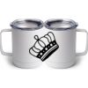 10 oz. White Stainless Steel Coffee Mug Thumbnail