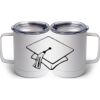 10 oz. White Stainless Steel Coffee Mug Thumbnail