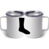 10 oz. White Stainless Steel Coffee Mug Thumbnail