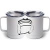 10 oz. White Stainless Steel Coffee Mug Thumbnail