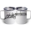 10 oz. White Stainless Steel Coffee Mug Thumbnail