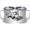 10 oz. White Stainless Steel Coffee Mug Thumbnail