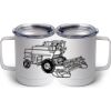 10 oz. White Stainless Steel Coffee Mug Thumbnail