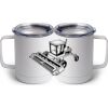 10 oz. White Stainless Steel Coffee Mug Thumbnail