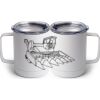 10 oz. White Stainless Steel Coffee Mug Thumbnail