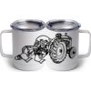 10 oz. White Stainless Steel Coffee Mug Thumbnail