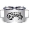 10 oz. White Stainless Steel Coffee Mug Thumbnail