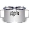 10 oz. White Stainless Steel Coffee Mug Thumbnail