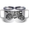 10 oz. White Stainless Steel Coffee Mug Thumbnail