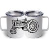 10 oz. White Stainless Steel Coffee Mug Thumbnail