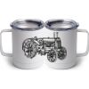 10 oz. White Stainless Steel Coffee Mug Thumbnail