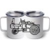 10 oz. White Stainless Steel Coffee Mug Thumbnail