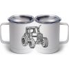 10 oz. White Stainless Steel Coffee Mug Thumbnail