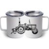 10 oz. White Stainless Steel Coffee Mug Thumbnail