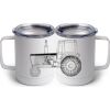 10 oz. White Stainless Steel Coffee Mug Thumbnail