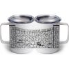 10 oz. White Stainless Steel Coffee Mug Thumbnail