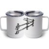 10 oz. White Stainless Steel Coffee Mug Thumbnail