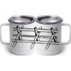10 oz. White Stainless Steel Coffee Mug Thumbnail