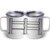 10 oz. White Stainless Steel Coffee Mug Thumbnail