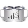 10 oz. White Stainless Steel Coffee Mug Thumbnail