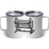 10 oz. White Stainless Steel Coffee Mug Thumbnail
