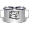 10 oz. White Stainless Steel Coffee Mug Thumbnail