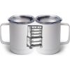 10 oz. White Stainless Steel Coffee Mug Thumbnail
