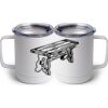 10 oz. White Stainless Steel Coffee Mug Thumbnail