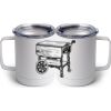 10 oz. White Stainless Steel Coffee Mug Thumbnail
