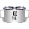 10 oz. White Stainless Steel Coffee Mug Thumbnail