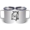 10 oz. White Stainless Steel Coffee Mug Thumbnail