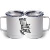 10 oz. White Stainless Steel Coffee Mug Thumbnail