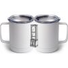 10 oz. White Stainless Steel Coffee Mug Thumbnail